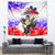 Filipino American History Month Tapestry The Eight-Rayed Sun Flags With Bald Eagle LT05 - Polynesian Pride