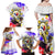 Personalized Filipino American History Month Family Matching Off Shoulder Maxi Dress and Hawaiian Shirt The Eight-Rayed Sun Flags With Bald Eagle LT05 - Polynesian Pride