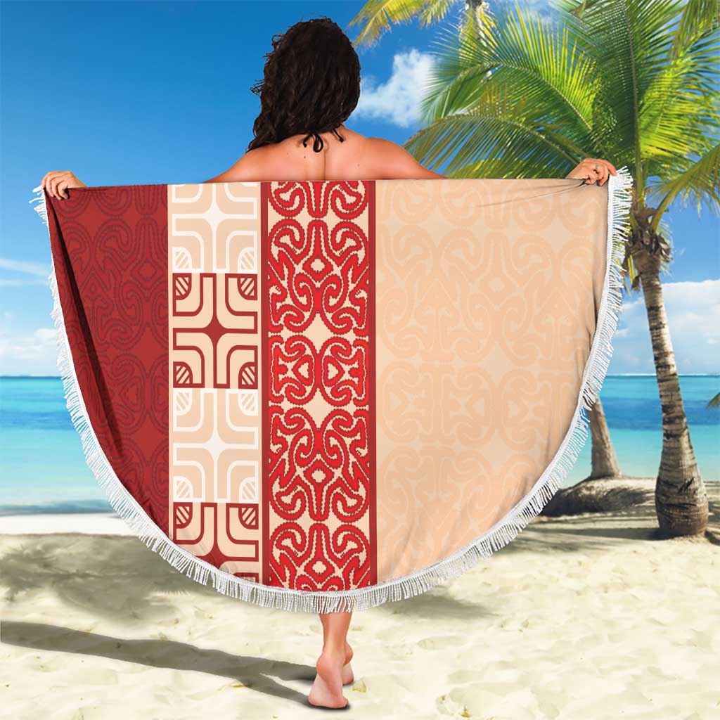 Papua New Guinea Beach Blanket Oro Tapa Pattern LT05 - Polynesian Pride