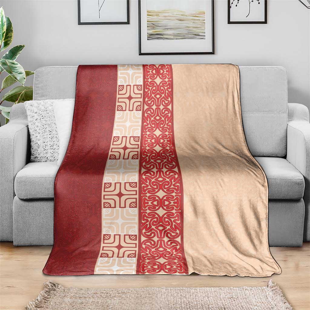 Papua New Guinea Blanket Oro Tapa Pattern LT05 - Polynesian Pride
