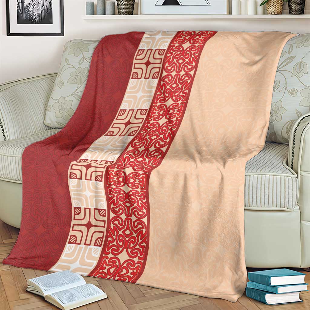 Papua New Guinea Blanket Oro Tapa Pattern LT05 - Polynesian Pride