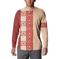 Papua New Guinea Button Sweatshirt Oro Tapa Pattern LT05 - Polynesian Pride