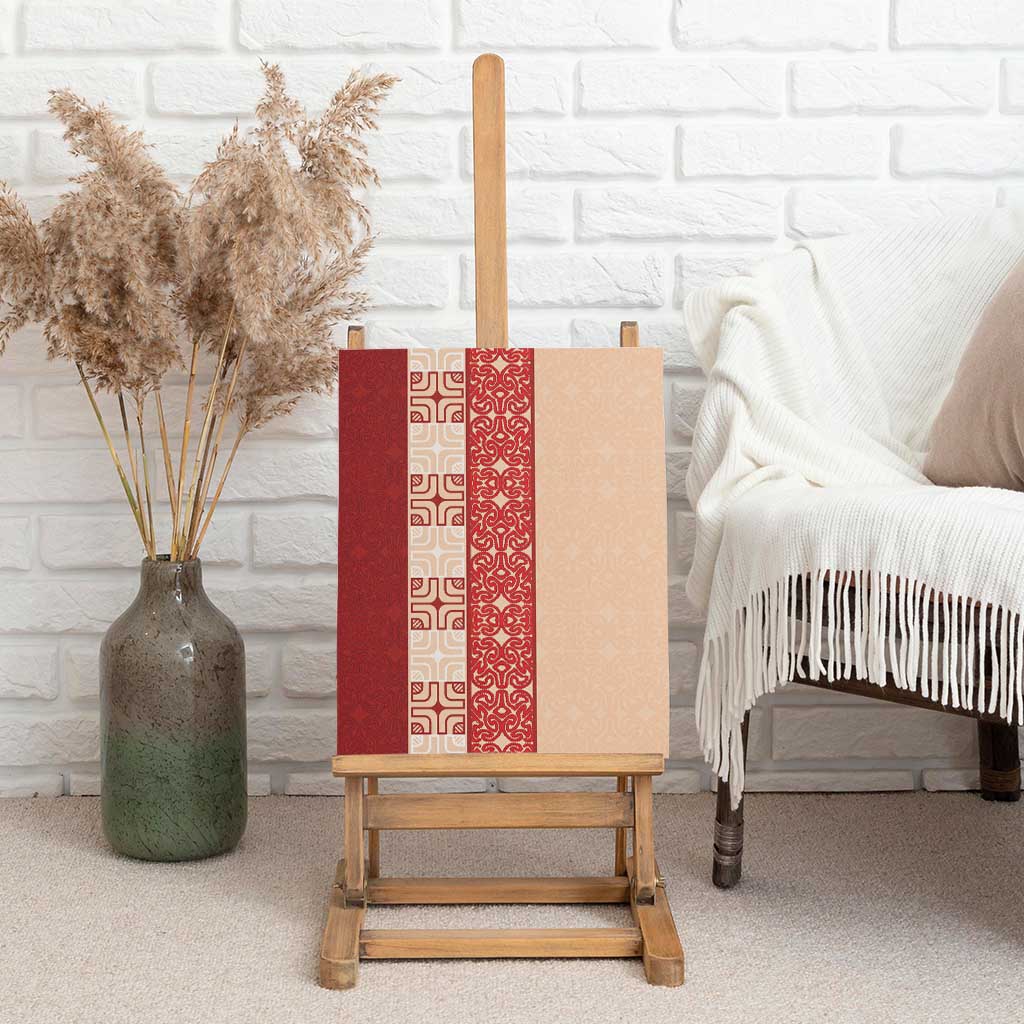 Papua New Guinea Canvas Wall Art Oro Tapa Pattern LT05 - Polynesian Pride
