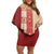 Papua New Guinea Family Matching Off Shoulder Short Dress and Hawaiian Shirt Oro Tapa Pattern