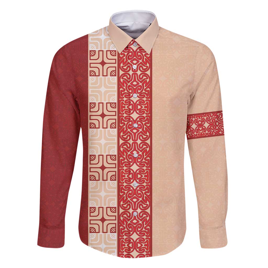 Papua New Guinea Family Matching Summer Maxi Dress and Hawaiian Shirt Oro Tapa Pattern