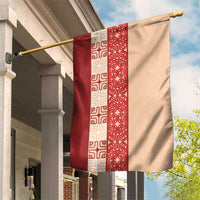 Papua New Guinea Garden Flag Oro Tapa Pattern LT05 House Flag Beige - Polynesian Pride
