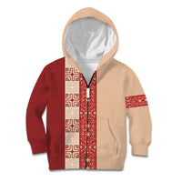 Papua New Guinea Kid Hoodie Oro Tapa Pattern