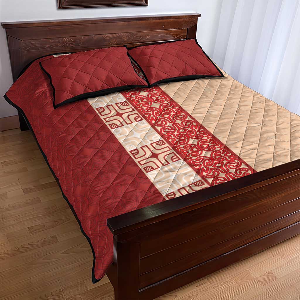 Papua New Guinea Quilt Bed Set Oro Tapa Pattern LT05 - Polynesian Pride