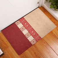 Papua New Guinea Rubber Doormat Oro Tapa Pattern LT05 - Polynesian Pride