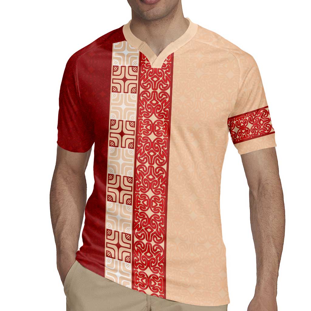 Papua New Guinea Rugby Jersey Oro Tapa Pattern LT05 - Polynesian Pride