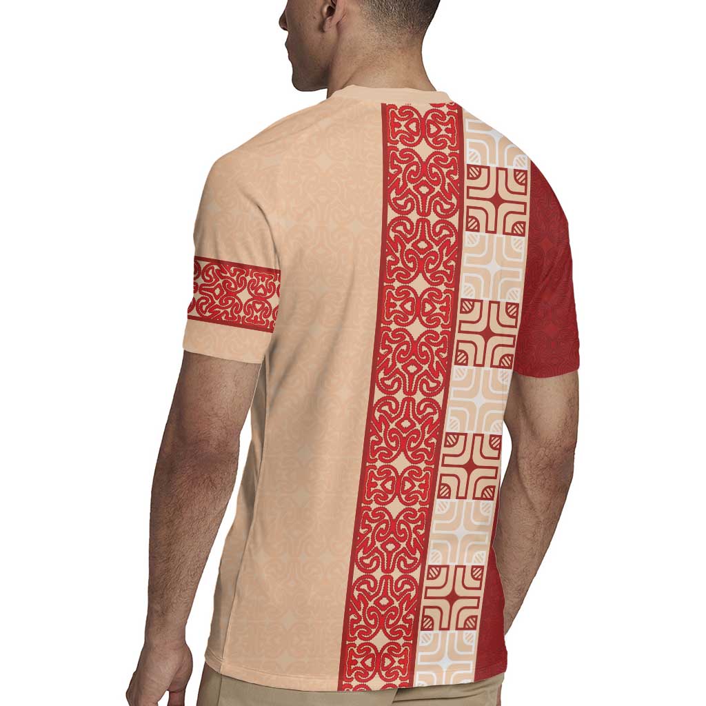Papua New Guinea Rugby Jersey Oro Tapa Pattern LT05 - Polynesian Pride