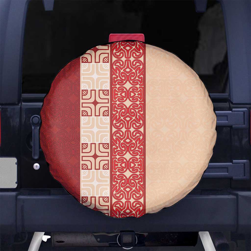 Papua New Guinea Spare Tire Cover Oro Tapa Pattern LT05 - Polynesian Pride