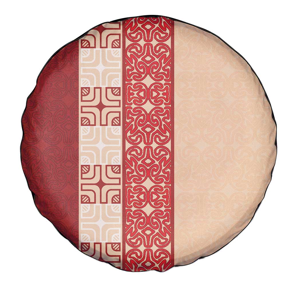 Papua New Guinea Spare Tire Cover Oro Tapa Pattern LT05 - Polynesian Pride