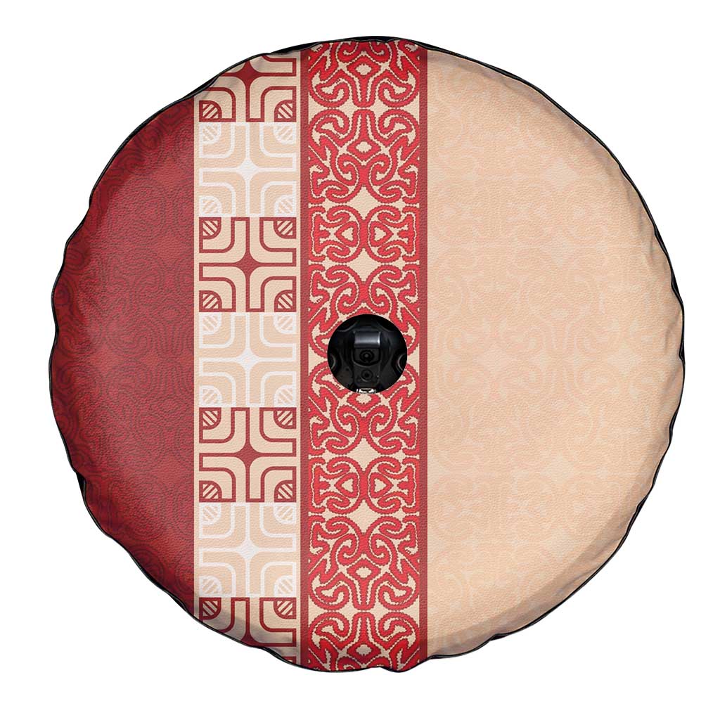 Papua New Guinea Spare Tire Cover Oro Tapa Pattern LT05 - Polynesian Pride