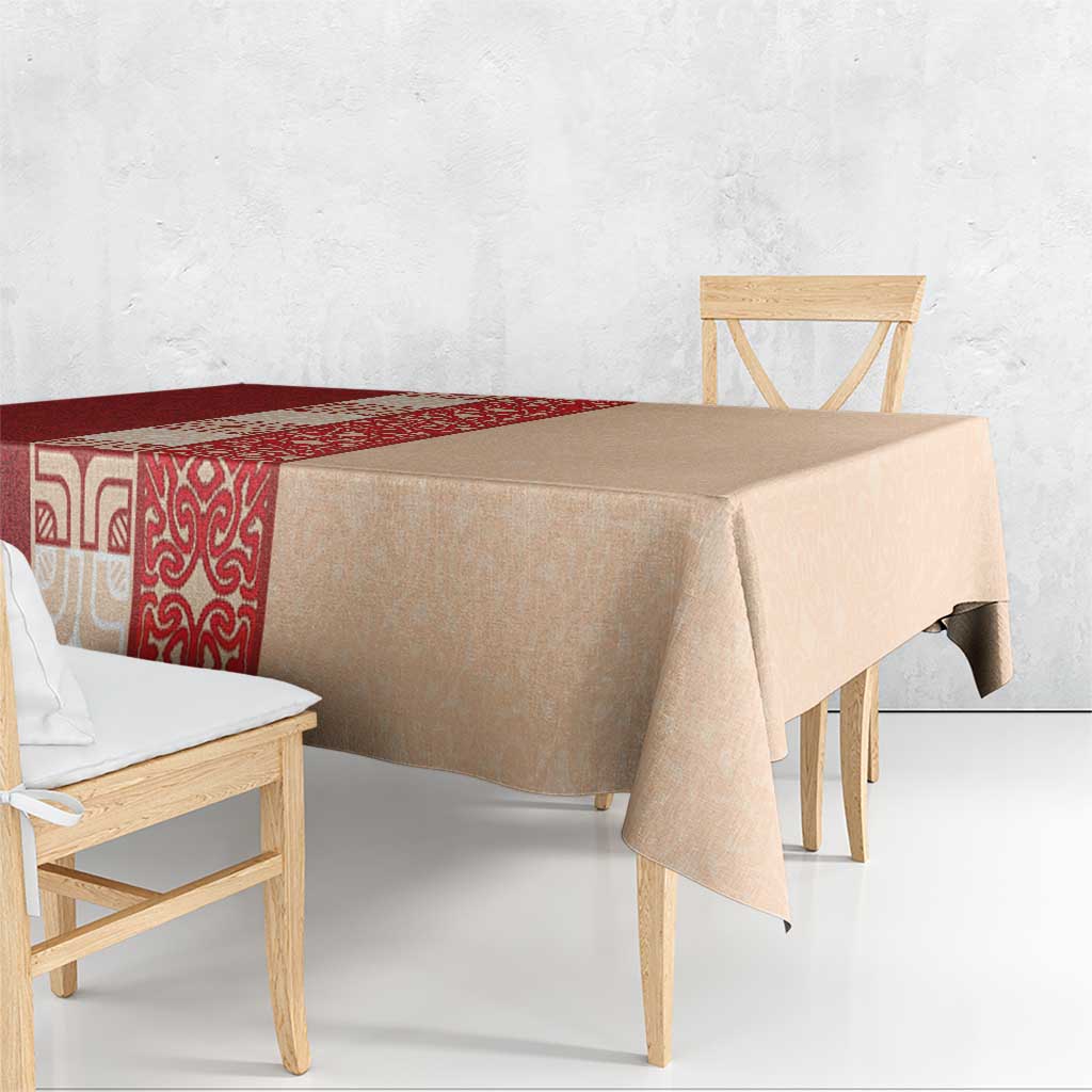 Papua New Guinea Tablecloth Oro Tapa Pattern LT05 - Polynesian Pride