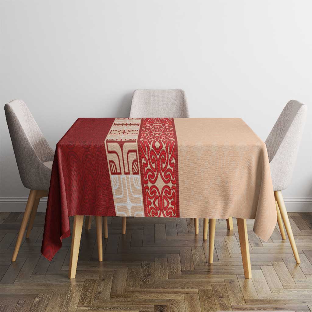 Papua New Guinea Tablecloth Oro Tapa Pattern LT05 - Polynesian Pride