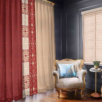 Papua New Guinea Window Curtain Oro Tapa Pattern LT05 - Polynesian Pride