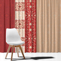 Papua New Guinea Window Curtain Oro Tapa Pattern LT05 - Polynesian Pride