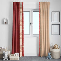 Papua New Guinea Window Curtain Oro Tapa Pattern LT05 - Polynesian Pride