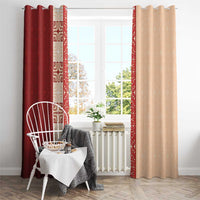 Papua New Guinea Window Curtain Oro Tapa Pattern LT05 - Polynesian Pride