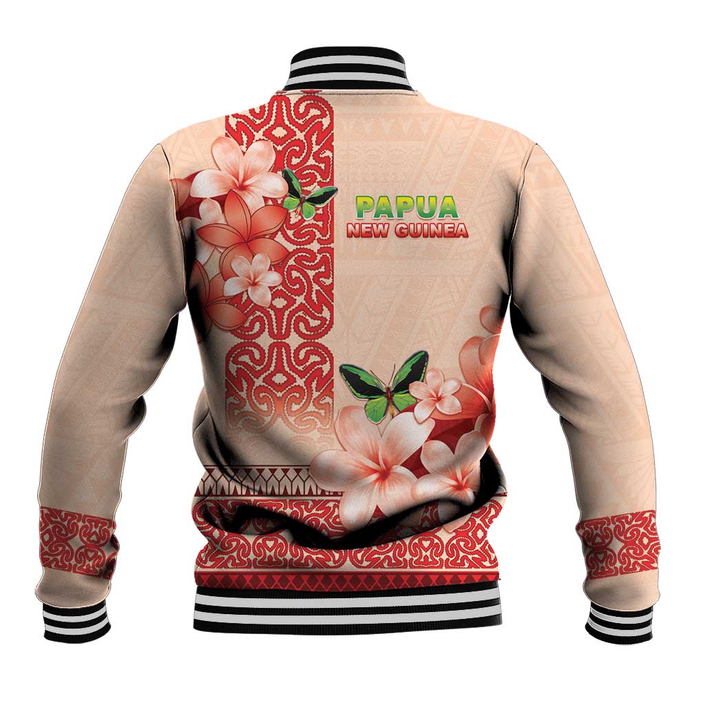 Papua New Guinea Oro Province Baseball Jacket Oro Birdwing Butterfly LT05 - Polynesian Pride