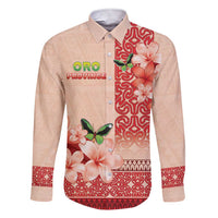 Papua New Guinea Oro Province Family Matching Short Sleeve Bodycon Dress and Hawaiian Shirt Oro Birdwing Butterfly