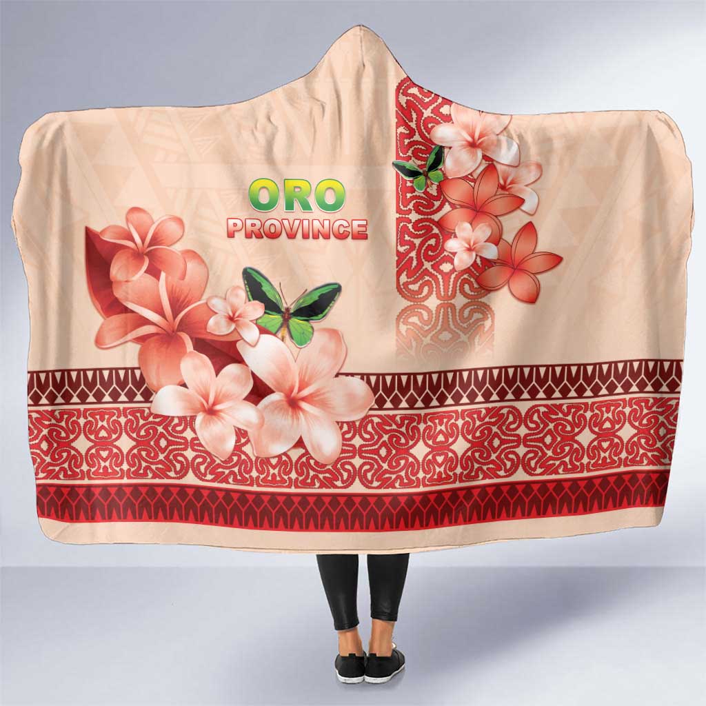 Papua New Guinea Oro Province Hooded Blanket Oro Birdwing Butterfly LT05 One Size Beige - Polynesian Pride