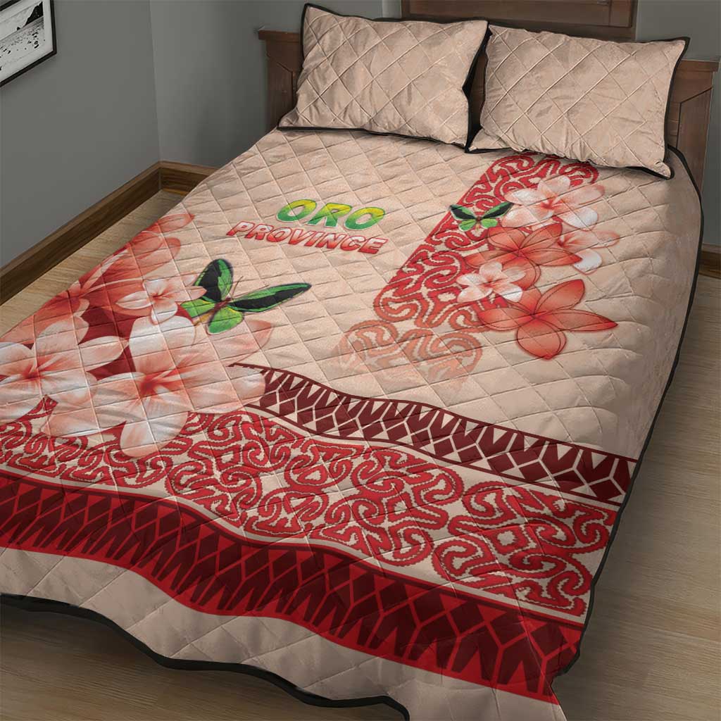 Papua New Guinea Oro Province Quilt Bed Set Oro Birdwing Butterfly LT05 - Polynesian Pride