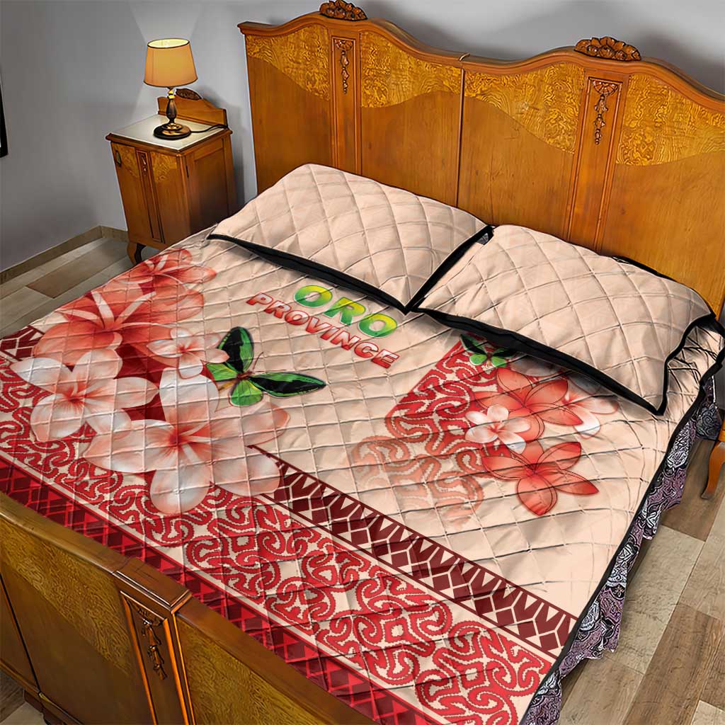 Papua New Guinea Oro Province Quilt Bed Set Oro Birdwing Butterfly LT05 - Polynesian Pride