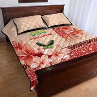 Papua New Guinea Oro Province Quilt Bed Set Oro Birdwing Butterfly LT05 - Polynesian Pride