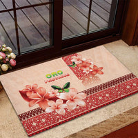 Papua New Guinea Oro Province Rubber Doormat Oro Birdwing Butterfly LT05 - Polynesian Pride