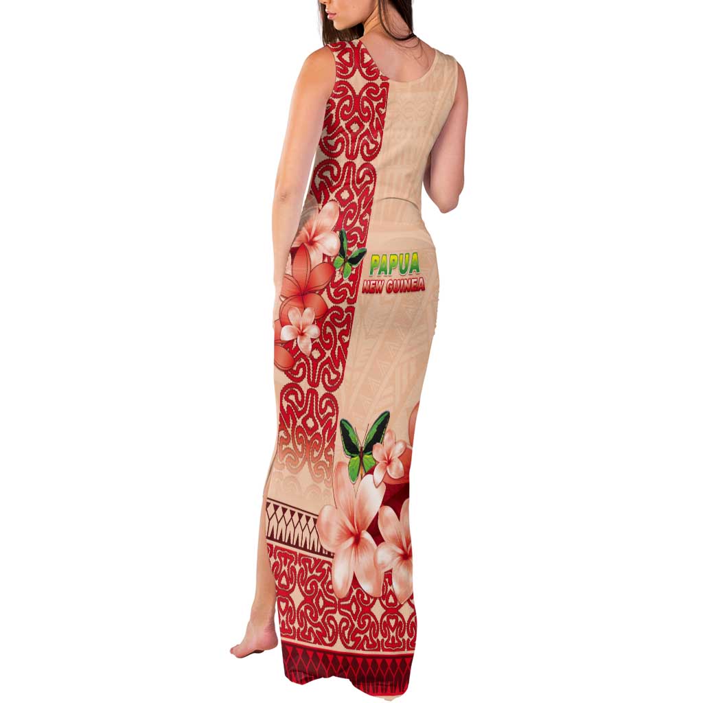 Papua New Guinea Oro Province Tank Maxi Dress Oro Birdwing Butterfly