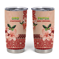 Papua New Guinea Oro Province Tumbler Cup Oro Birdwing Butterfly LT05 Beige - Polynesian Pride