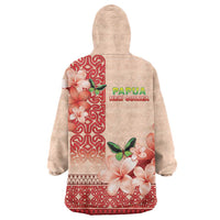 Papua New Guinea Oro Province Wearable Blanket Hoodie Oro Birdwing Butterfly LT05 - Polynesian Pride