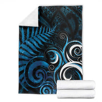 New Zealand Sea Week Blanket Maori Wave Pattern Ocean Blue LT05 - Polynesian Pride