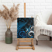 New Zealand Sea Week Canvas Wall Art Maori Wave Pattern Ocean Blue LT05 - Polynesian Pride