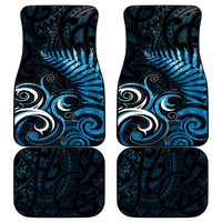 New Zealand Sea Week Car Mats Maori Wave Pattern Ocean Blue LT05 - Polynesian Pride