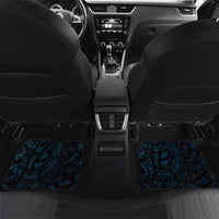 New Zealand Sea Week Car Mats Maori Wave Pattern Ocean Blue LT05 Set 2pcs - Back Blue - Polynesian Pride