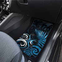 New Zealand Sea Week Car Mats Maori Wave Pattern Ocean Blue LT05 - Polynesian Pride