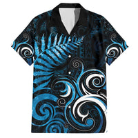 New Zealand Sea Week Hawaiian Shirt Maori Wave Pattern Ocean Blue LT05 Blue - Polynesian Pride