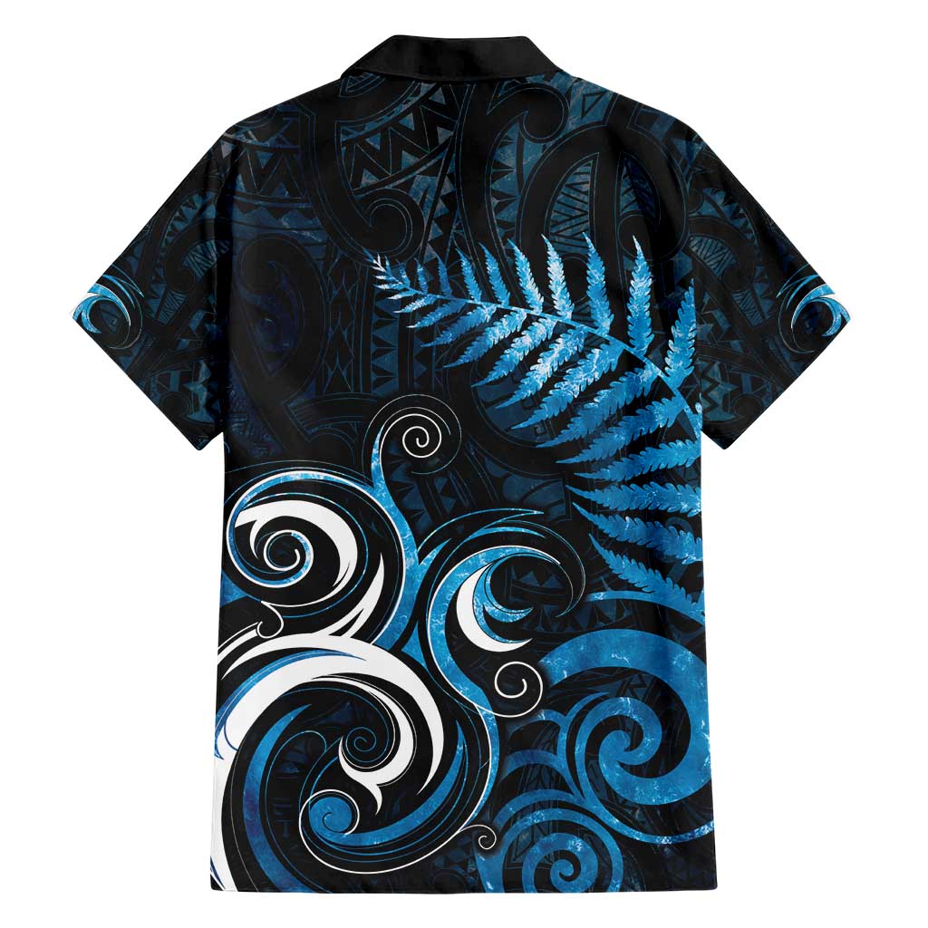 New Zealand Sea Week Hawaiian Shirt Maori Wave Pattern Ocean Blue LT05 - Polynesian Pride