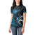 New Zealand Sea Week Women Polo Shirt Maori Wave Pattern Ocean Blue