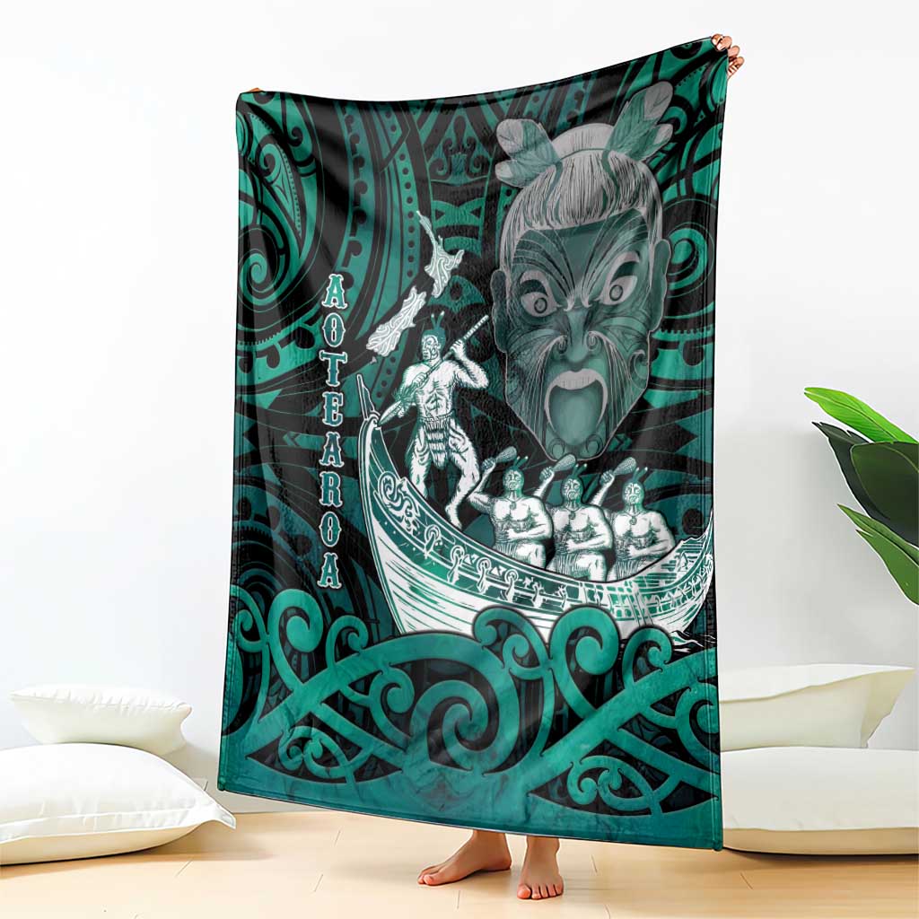 New Zealand Waka Racing Blanket Maori Warriors LT05 - Polynesian Pride
