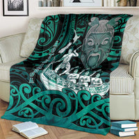 New Zealand Waka Racing Blanket Maori Warriors LT05 - Polynesian Pride