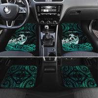 New Zealand Waka Racing Car Mats Maori Warriors LT05 Set 4pcs Green - Polynesian Pride
