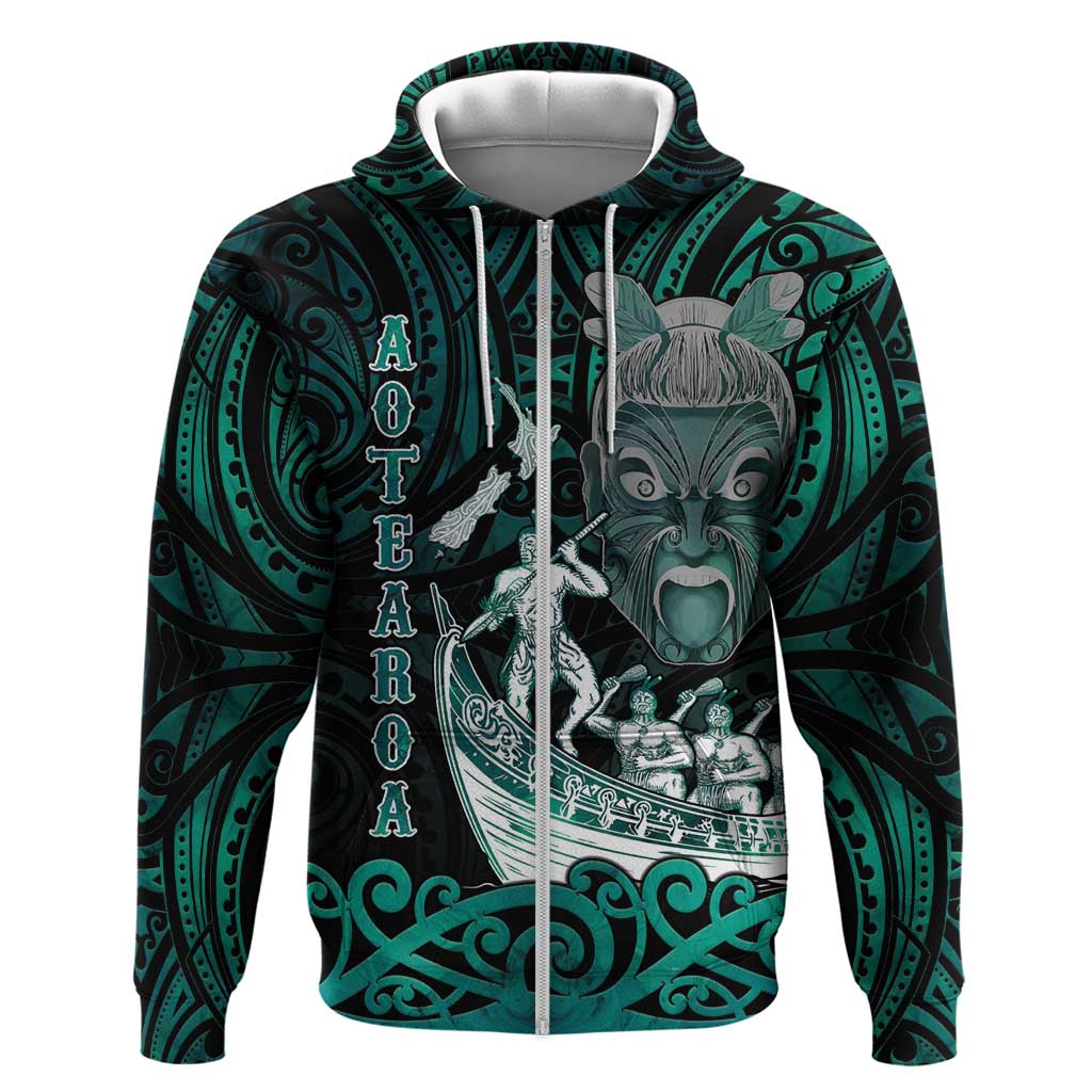 Personalised New Zealand Waka Racing Hoodie Maori Warriors