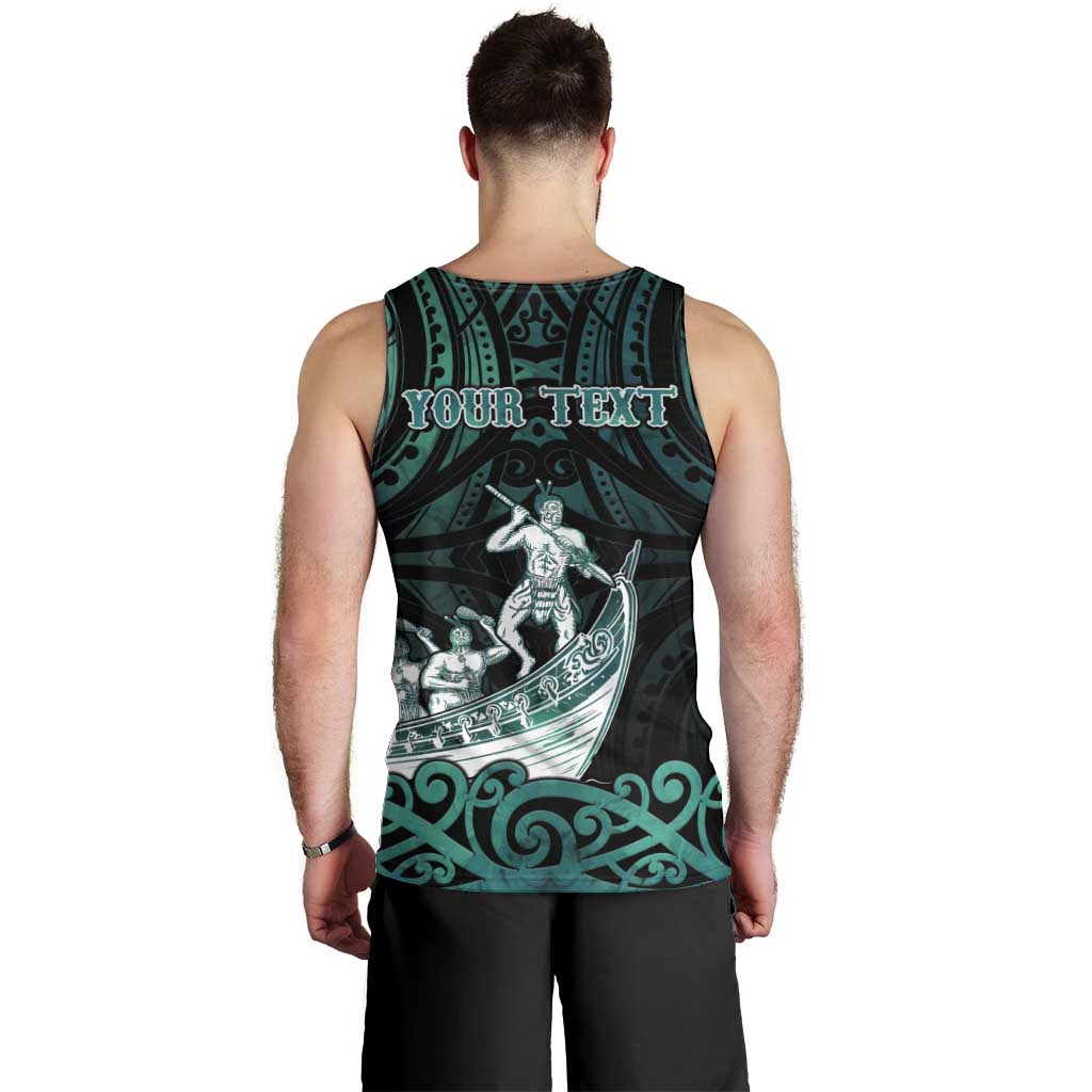 Personalised New Zealand Waka Racing Men Tank Top Maori Warriors LT05 - Polynesian Pride