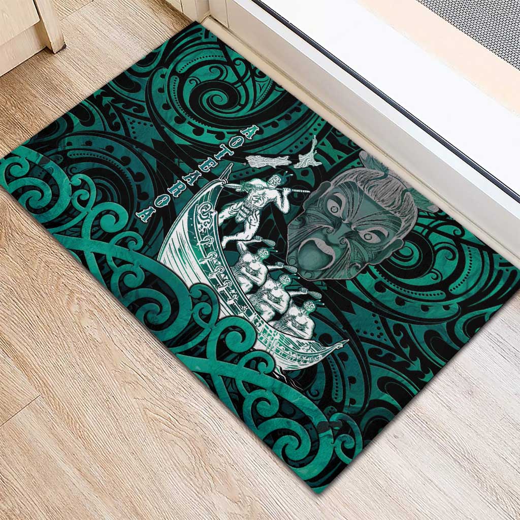 New Zealand Waka Racing Rubber Doormat Maori Warriors LT05 - Polynesian Pride
