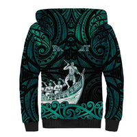 Personalised New Zealand Waka Racing Sherpa Hoodie Maori Warriors LT05 - Polynesian Pride