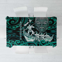 New Zealand Waka Racing Tablecloth Maori Warriors LT05 Green - Polynesian Pride
